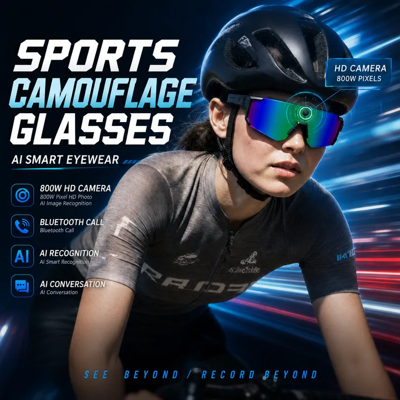 Sports Equipment In French - Kacamata Kamera Olahraga Pintar AI Baru,