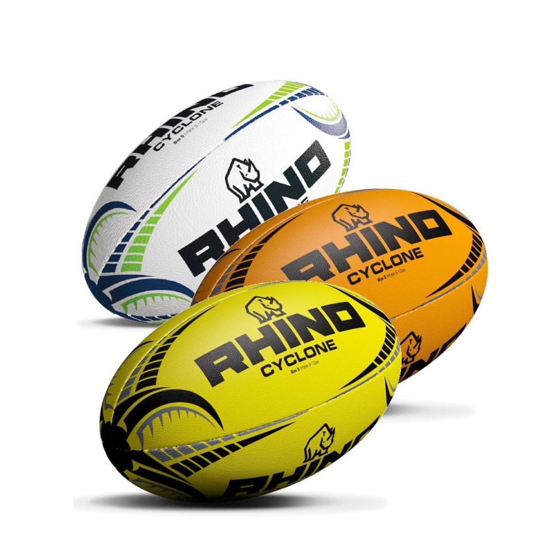 Rugby Training Ball - Bola Rugby Rhino Cyclone XV untuk