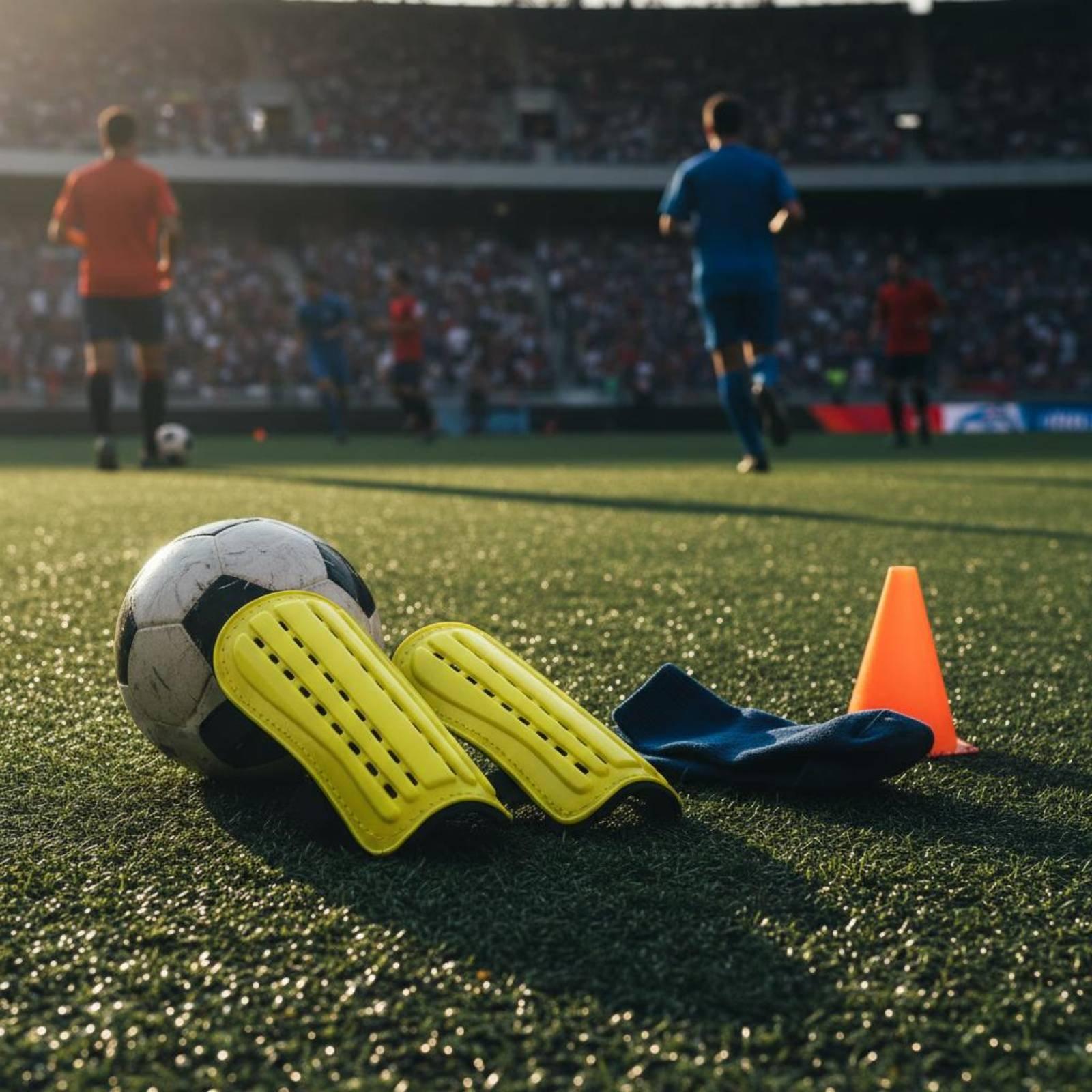 Sports Equipment Football - Pelindung Kaki Sepak Bola dengan Tali