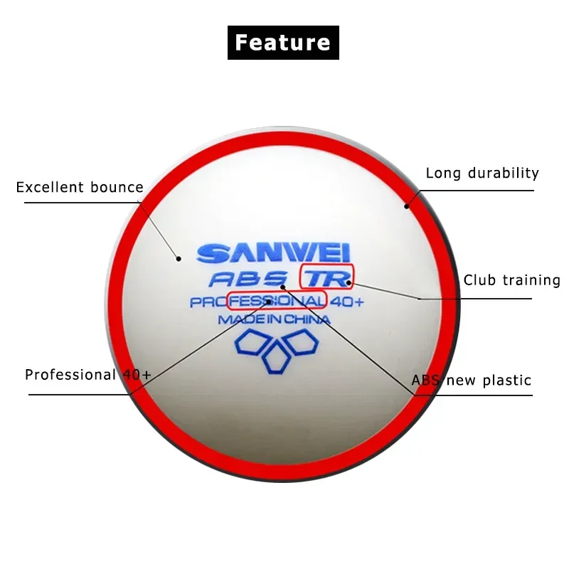 Bola Tenis Meja SANWEI-ABS TR  - Ping Pong Ball Set ulasan dan harga