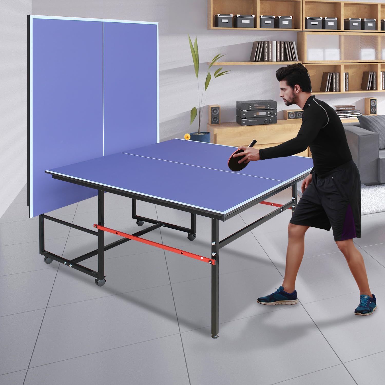 Meja Ping Pong Portabel 8 kaki - Ping Pong Ball Set ulasan dan harga