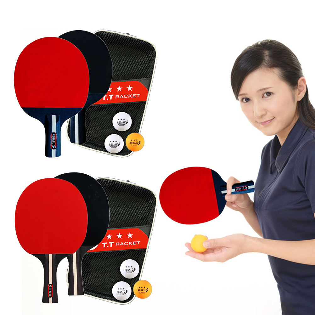 Raket tenis meja 2, raket Ping - Ping Pong Ball Set ulasan dan harga