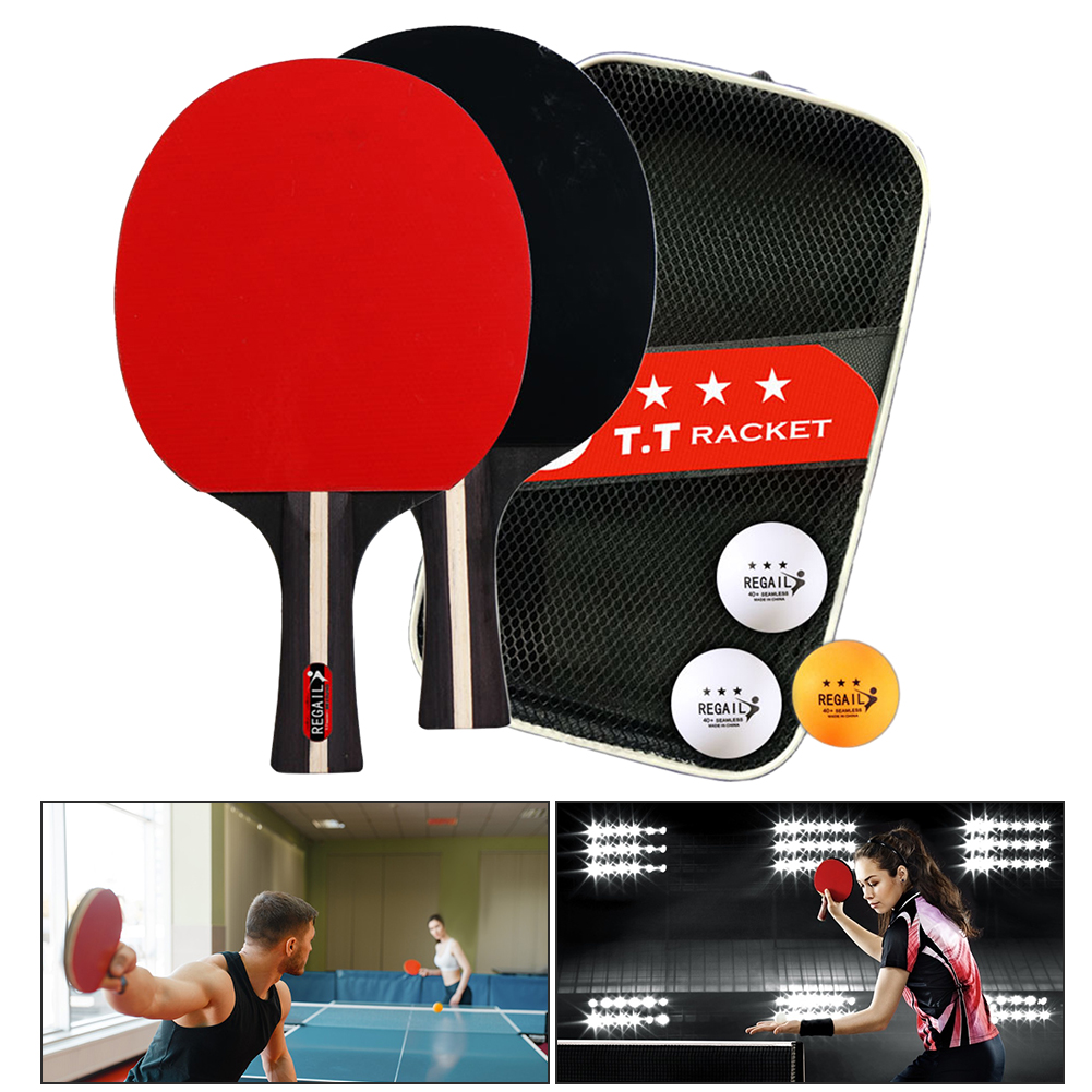 Raket tenis meja 2, raket Ping - Ping Pong Ball Set ulasan dan harga