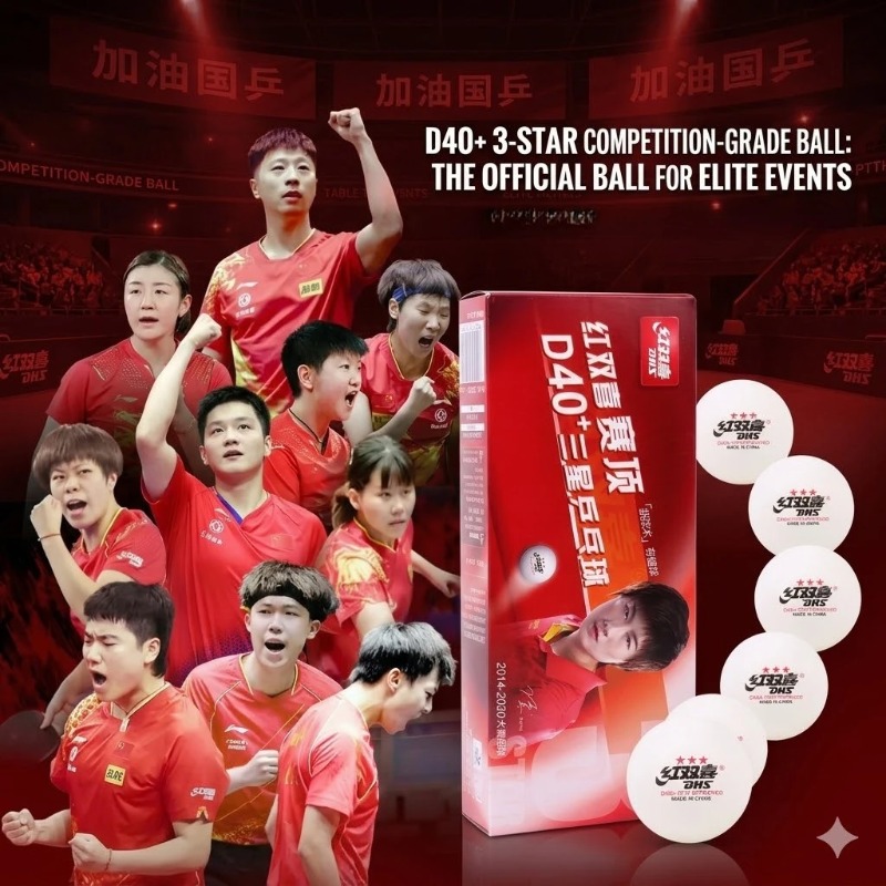Bola Tenis Meja DHS Seamed D40 - Ping Pong Ball Set ulasan dan harga