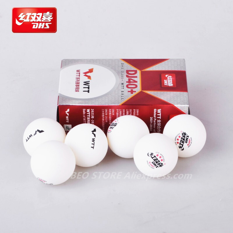 DHS DJ40 + 3-Bintang WTT Kompe - Ping Pong Ball Set ulasan dan harga