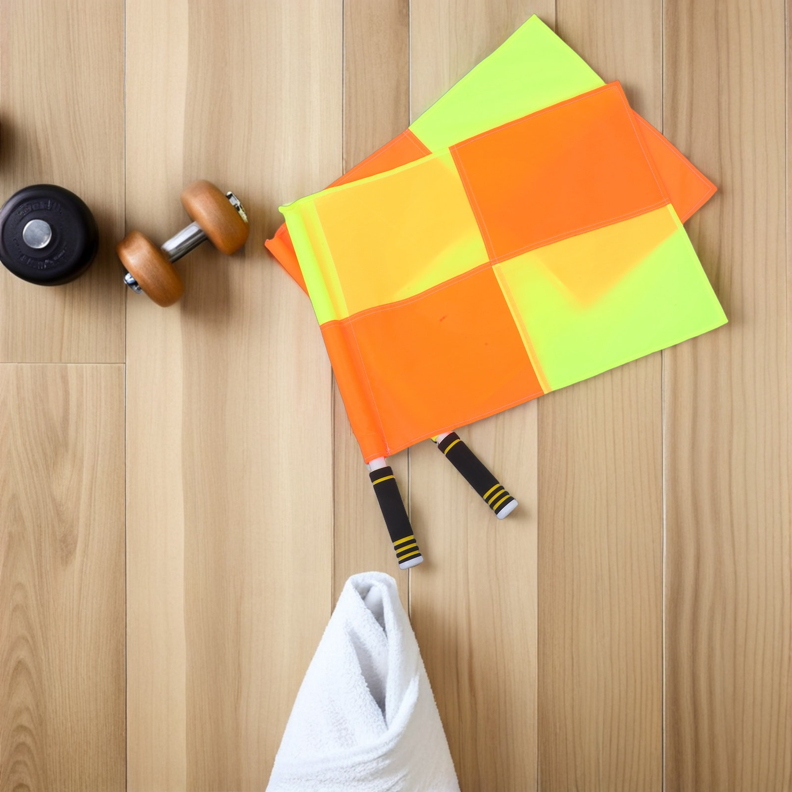 2 Buah Bendera Sinyal Wasit Pe - Sports Equipment Football ulasan dan harga