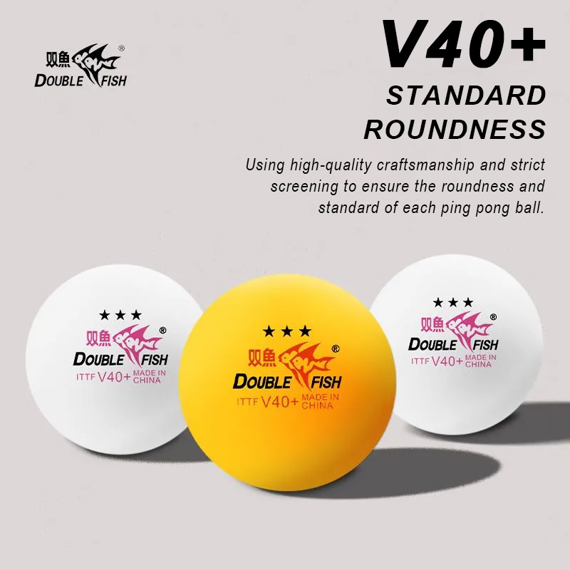 DOUBLE FISH 3 Bintang V40 + 30 - Ping Pong Ball Set ulasan dan harga