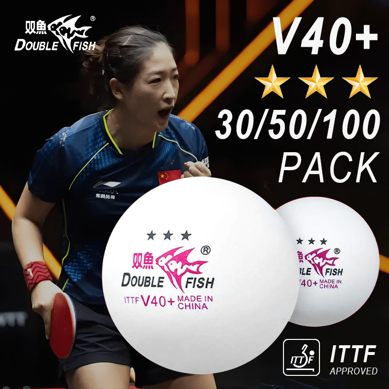 DOUBLE FISH 3 Bintang V40 + 30 - Ping Pong Ball Set ulasan dan harga