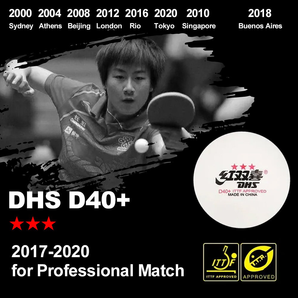 DHS D40 + DJ40 + bola Ping Pon - Ping Pong Ball Set ulasan dan harga